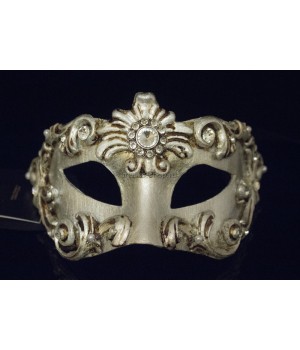 Маскарадная маска Barocco Silver