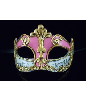 Карнавальная маска Musica Sinfonia Pink