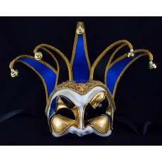 Венецианская маска Joker Velluto Blue