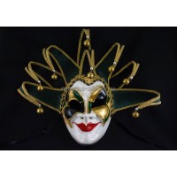 Венецианская маска Joker Green